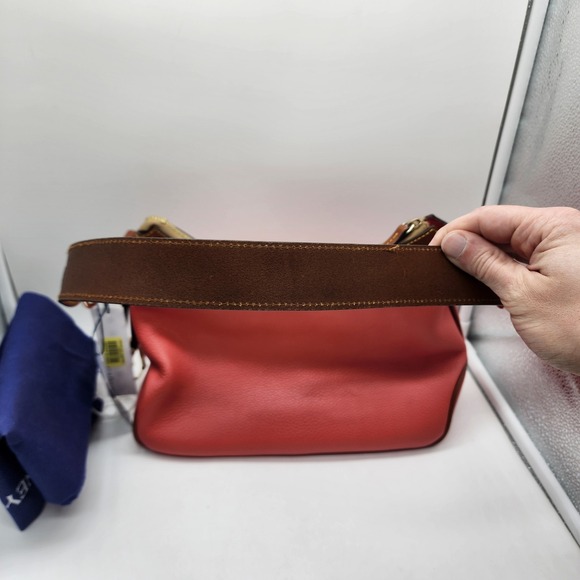 NWT Dooney & Bourke Ruby Crossbody R0367 Bubble Gum Pink Leather Bag No Strap - Picture 2 of 12